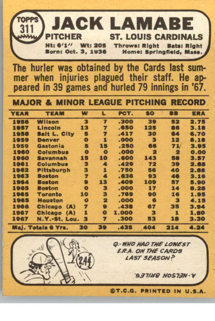 1968 TOPPS BASEBALL ASSORTED SINGLES U-PICK #295-327 - Picture 56 of 116