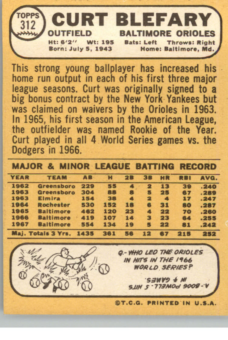 1968 TOPPS BASEBALL ASSORTED SINGLES U-PICK #295-327 - Picture 58 of 116