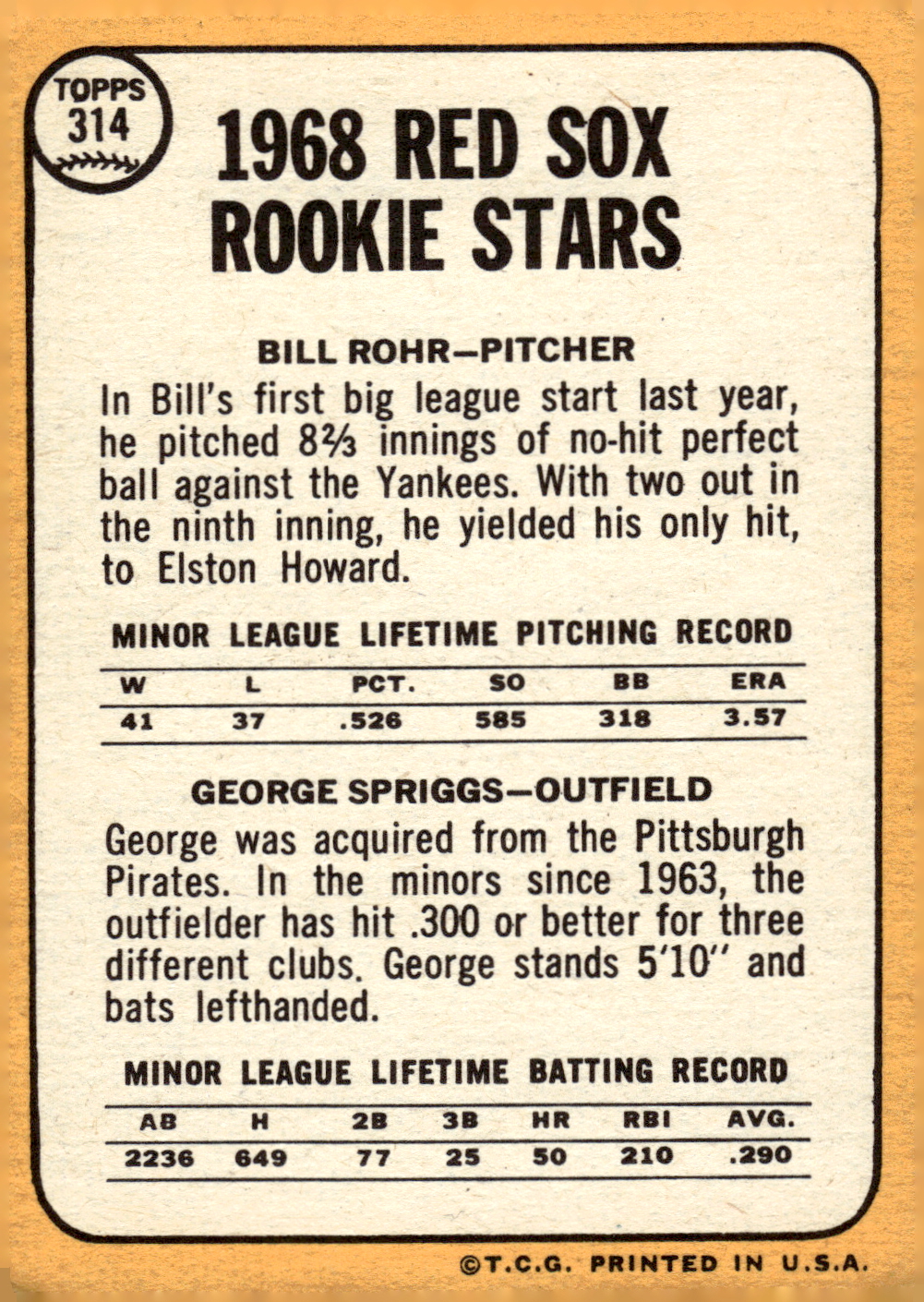 1968 TOPPS BASEBALL ASSORTED SINGLES U-PICK #295-327 - Picture 66 of 116