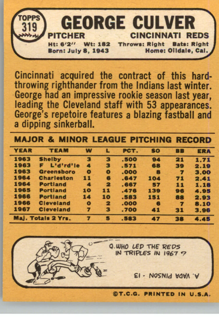 1968 TOPPS BASEBALL ASSORTED SINGLES U-PICK #295-327 - Picture 88 of 116