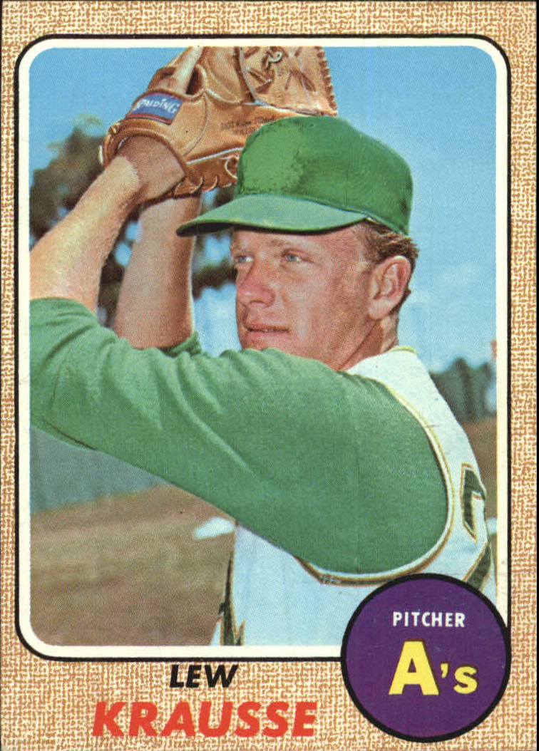 1968 Topps #458 Lew Krausse
