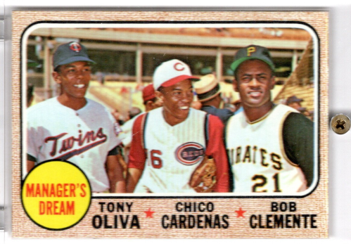 1968 Topps #480 Manager's Dream/Tony Oliva/Chico Cardenas/Bob Clemente