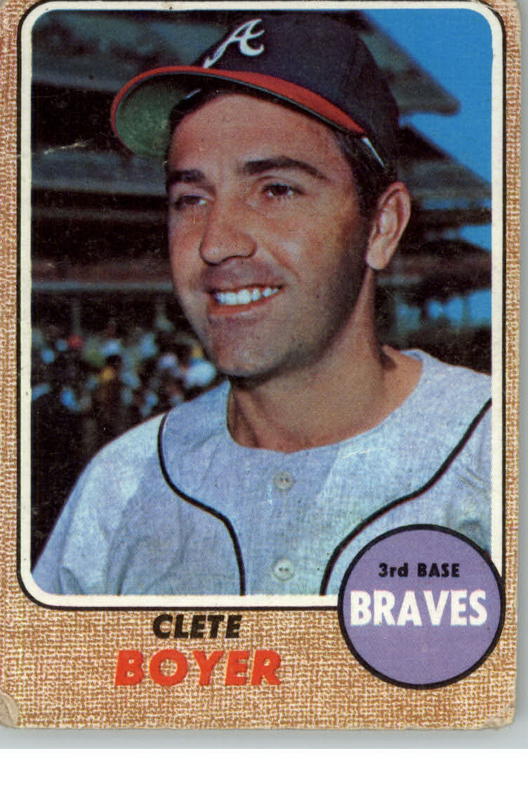 1968 Topps #550 Clete Boyer