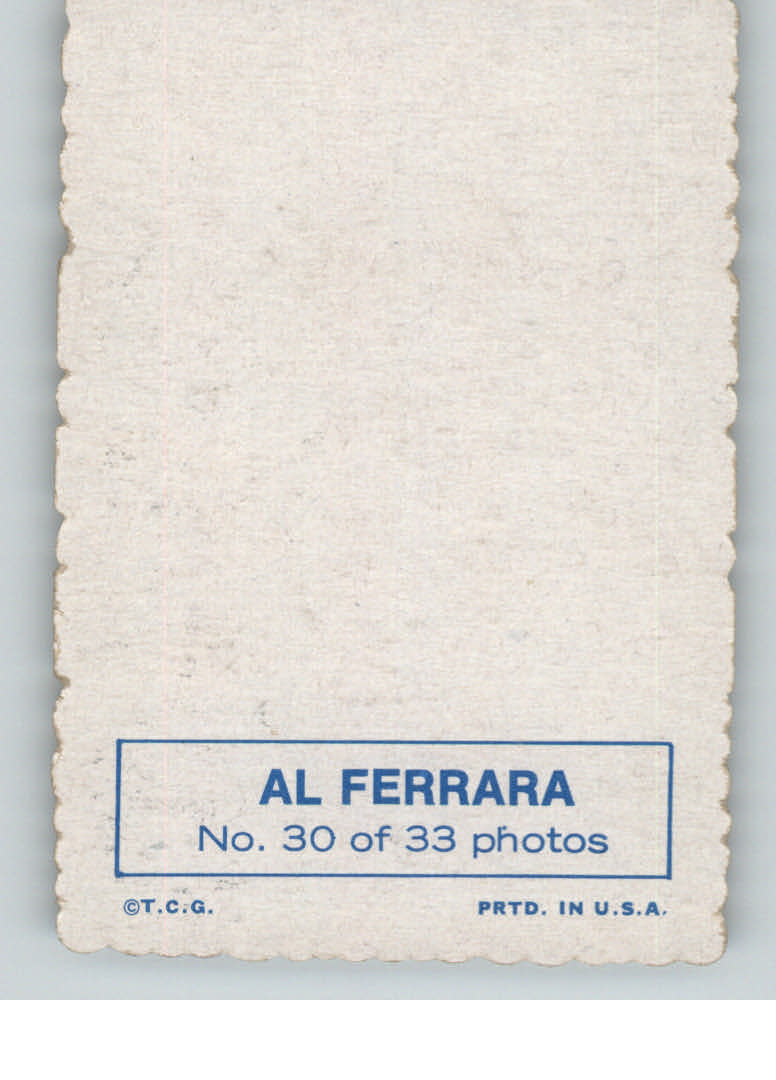 1969 Topps Deckle Edge #30 Al Ferrara back image