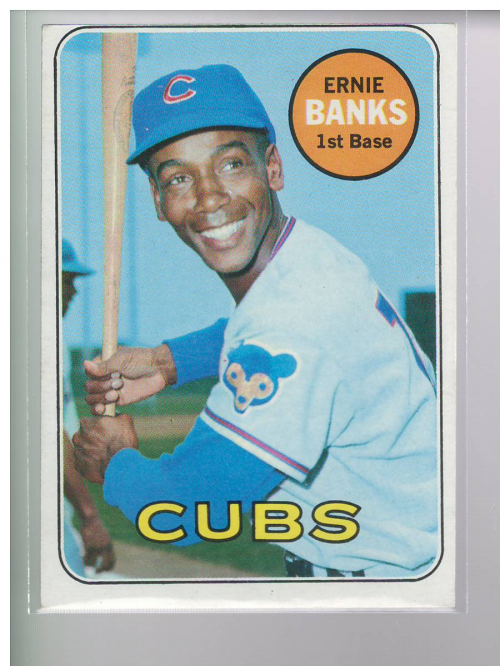 1955 Ernie Banks Topps Baseball Card - Good+