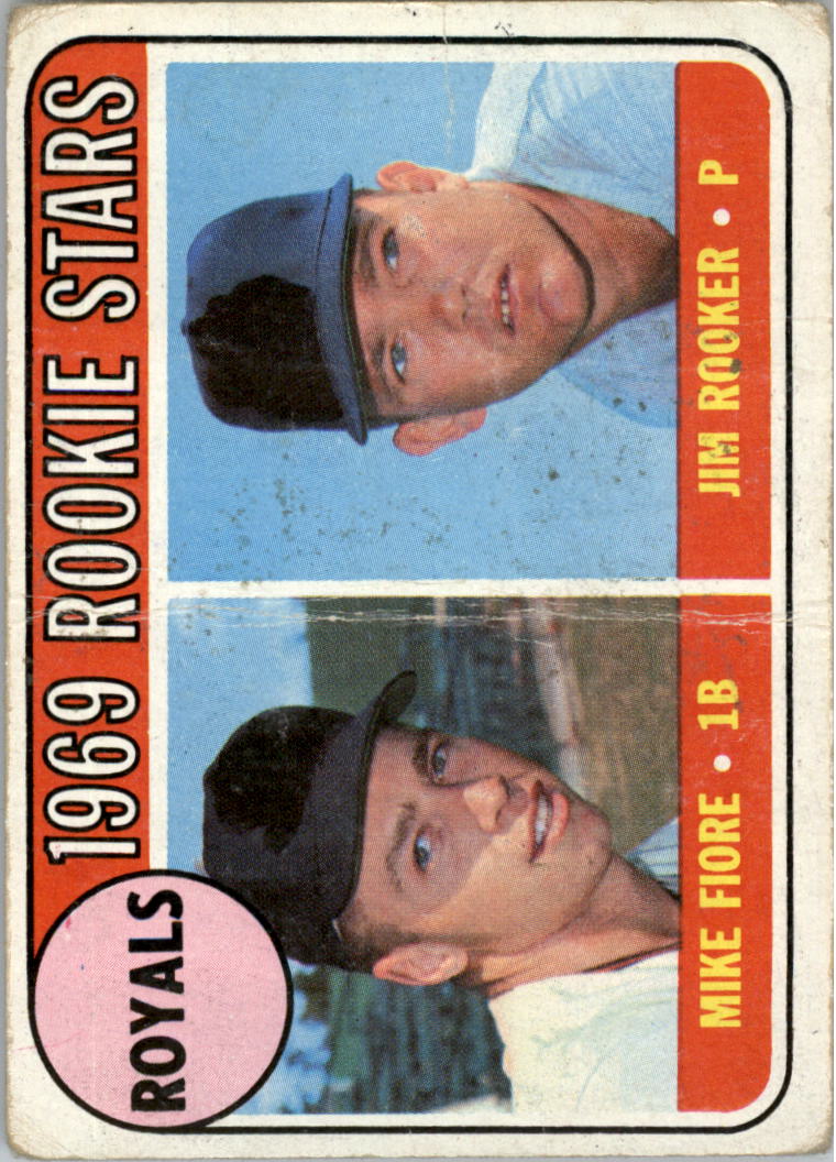 1969 Topps #376 Rookie Stars/Mike Fiore RC/Jim Rooker RC
