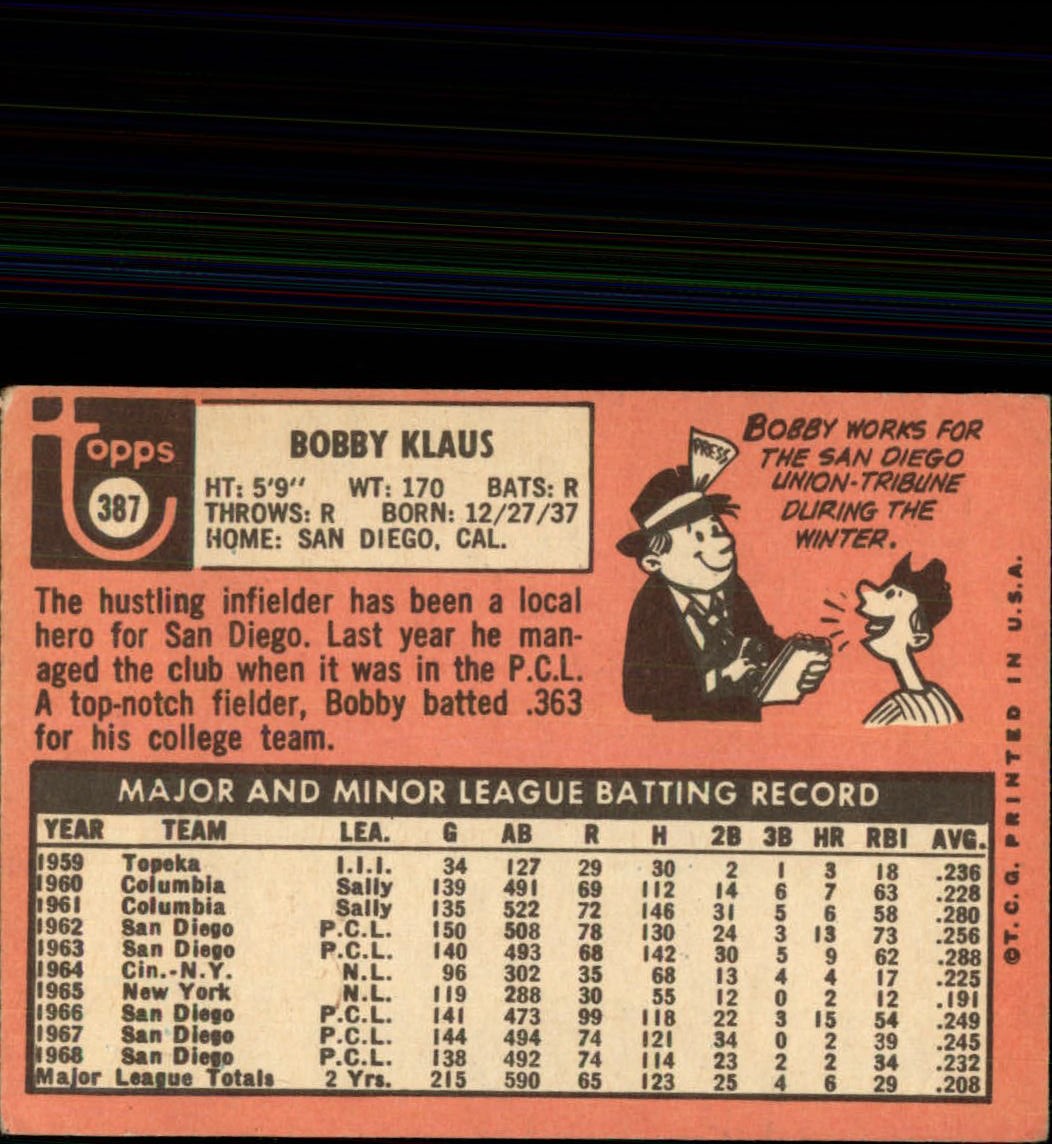 1969 TOPPS BASEBALL ASSORTED SINGLES U-PICK #377-512 - Picture 47 of 501