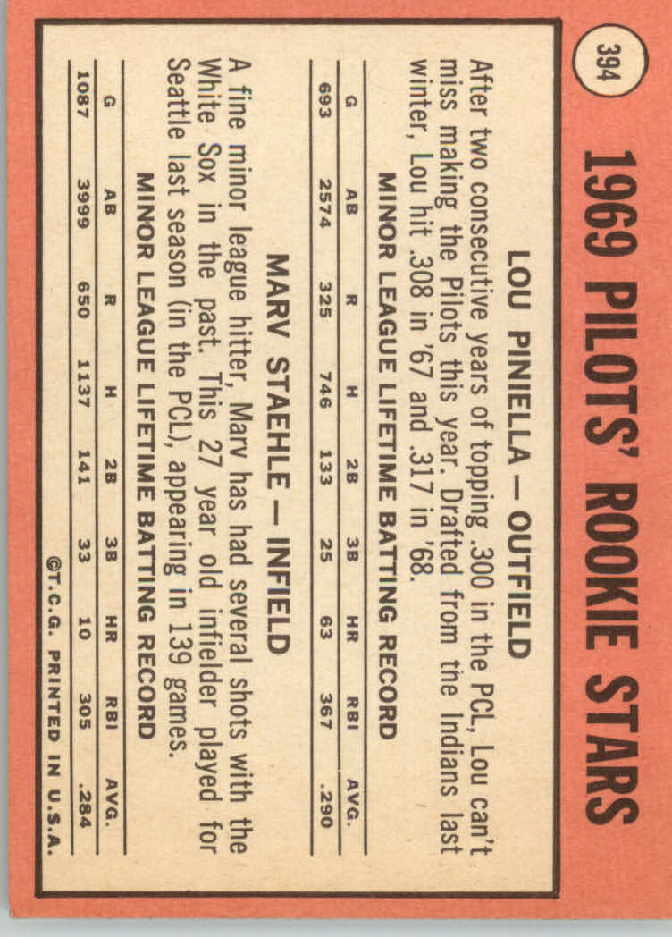 1969 TOPPS BASEBALL ASSORTED SINGLES U-PICK #377-512 - Picture 79 of 501