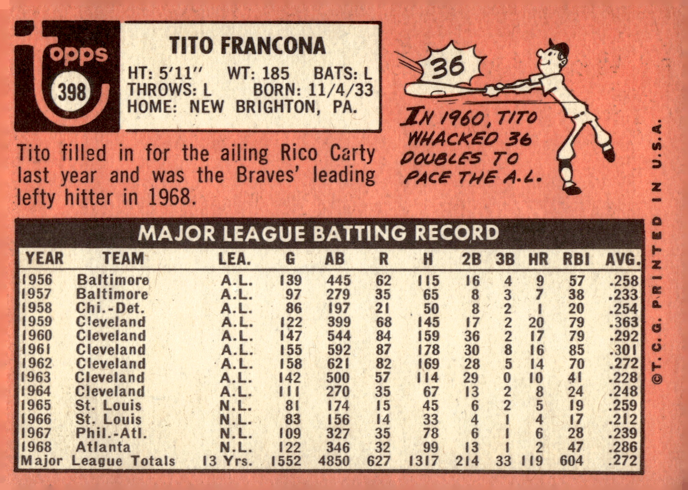 1969 TOPPS BASEBALL ASSORTED SINGLES U-PICK #377-512 - Picture 97 of 501