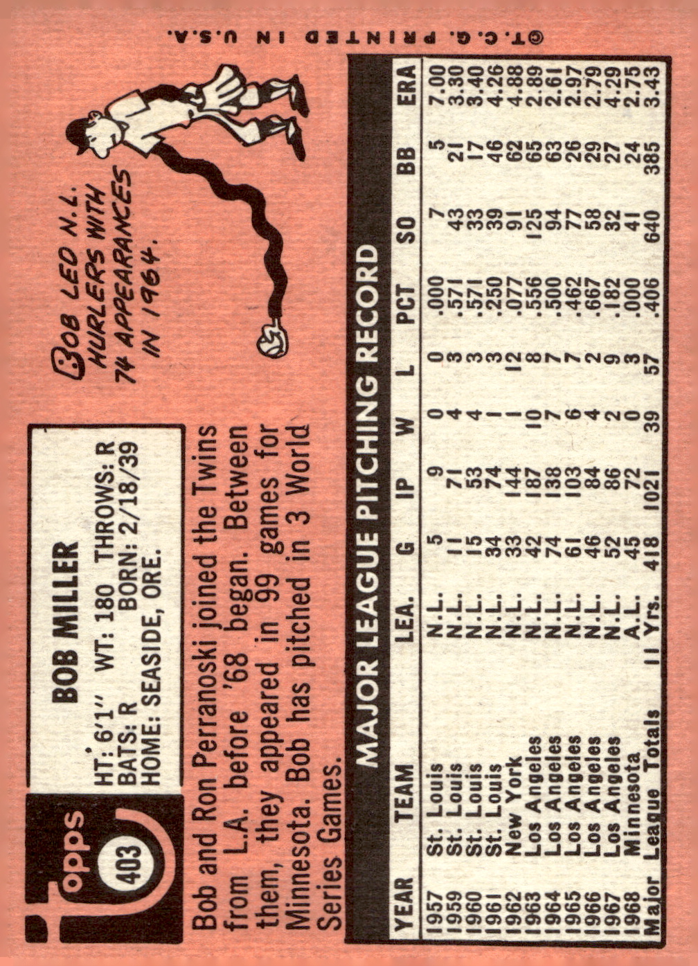 1969 TOPPS BASEBALL ASSORTED SINGLES U-PICK #377-512 - Picture 117 of 501