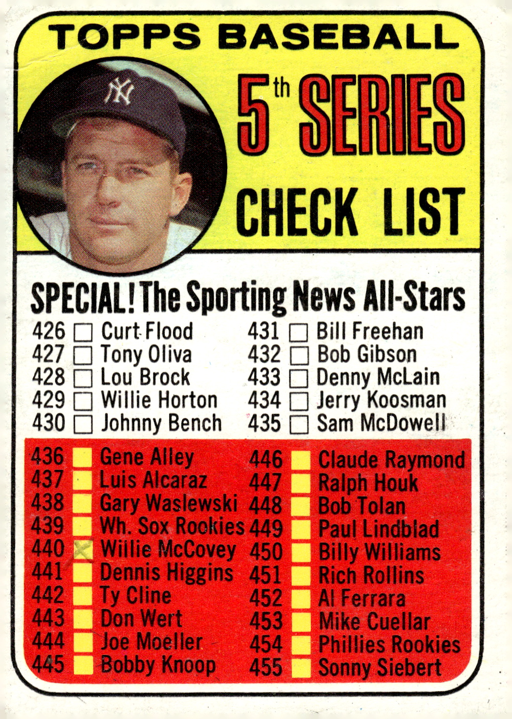1969 TOPPS BASEBALL ASSORTED SINGLES U-PICK #377-512 - Picture 158 of 501