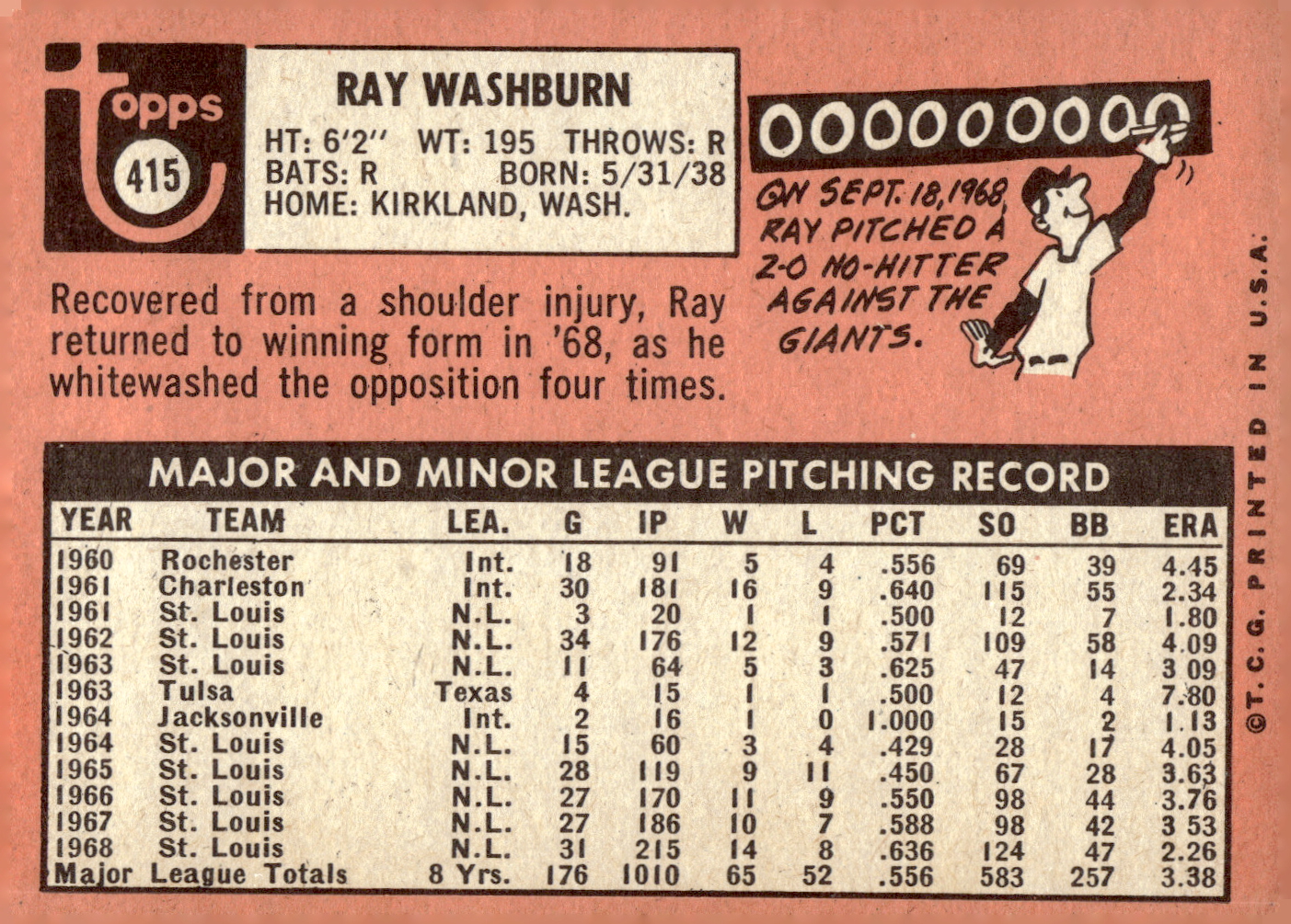 1969 TOPPS BASEBALL ASSORTED SINGLES U-PICK #377-512 - Picture 169 of 501