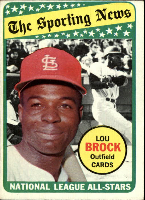 1969 Topps #428 Lou Brock AS