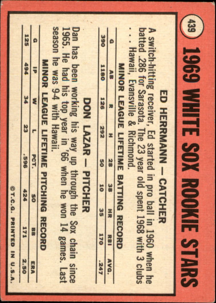 1969 TOPPS BASEBALL ASSORTED SINGLES U-PICK #377-512 - Picture 231 of 501