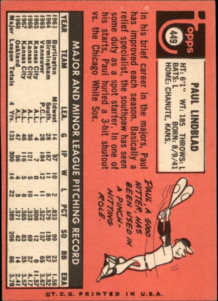1969 TOPPS BASEBALL ASSORTED SINGLES U-PICK #377-512 - Picture 275 of 501