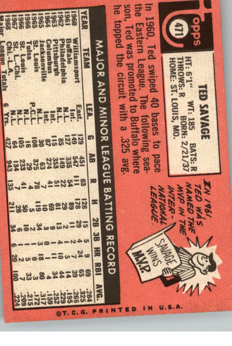 1969 TOPPS BASEBALL ASSORTED SINGLES U-PICK #377-512 - Picture 353 of 501