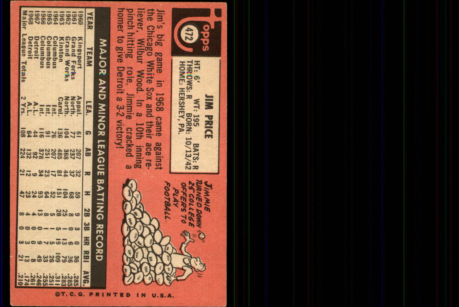 1969 TOPPS BASEBALL ASSORTED SINGLES U-PICK #377-512 - Picture 355 of 501