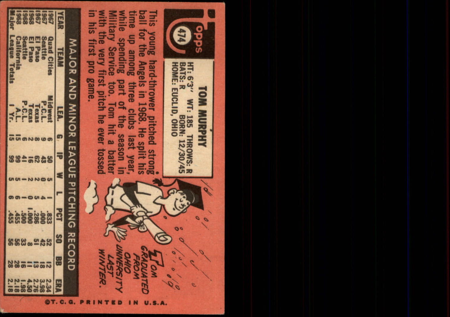 1969 TOPPS BASEBALL ASSORTED SINGLES U-PICK #377-512 - Picture 365 of 501