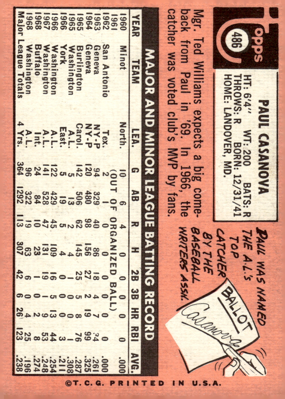 1969 TOPPS BASEBALL ASSORTED SINGLES U-PICK #377-512 - Picture 407 of 501