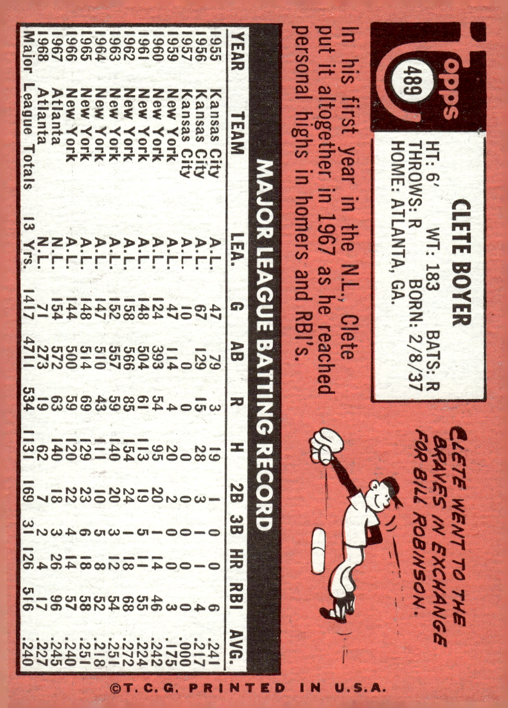 1969 TOPPS BASEBALL ASSORTED SINGLES U-PICK #377-512 - Picture 419 of 501