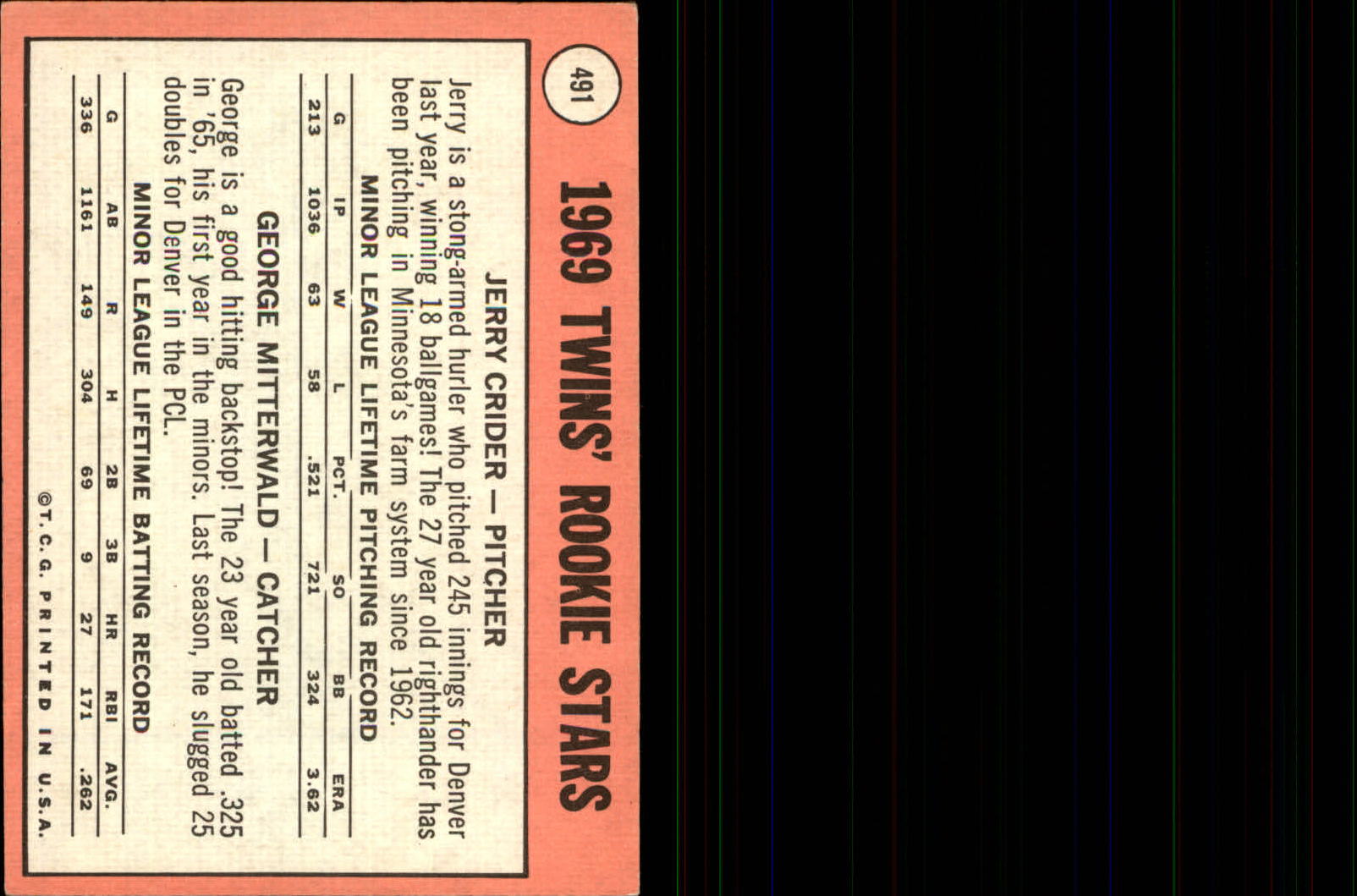1969 TOPPS BASEBALL ASSORTED SINGLES U-PICK #377-512 - Picture 423 of 501