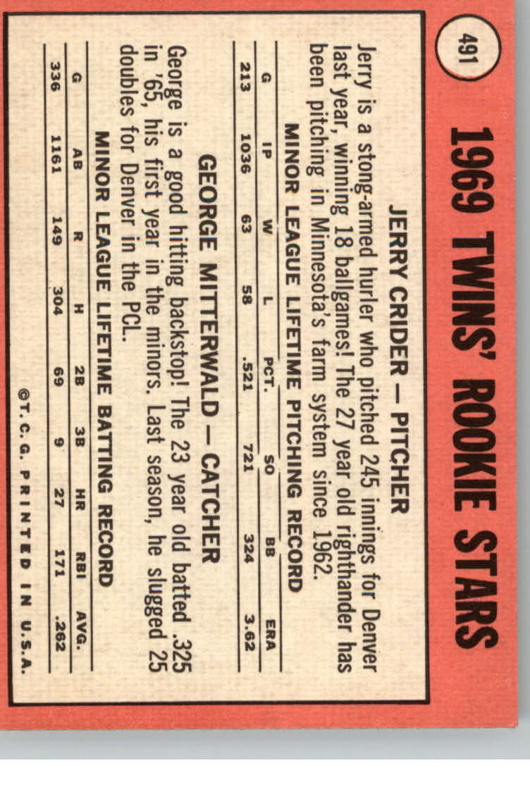 1969 TOPPS BASEBALL ASSORTED SINGLES U-PICK #377-512 - Picture 425 of 501