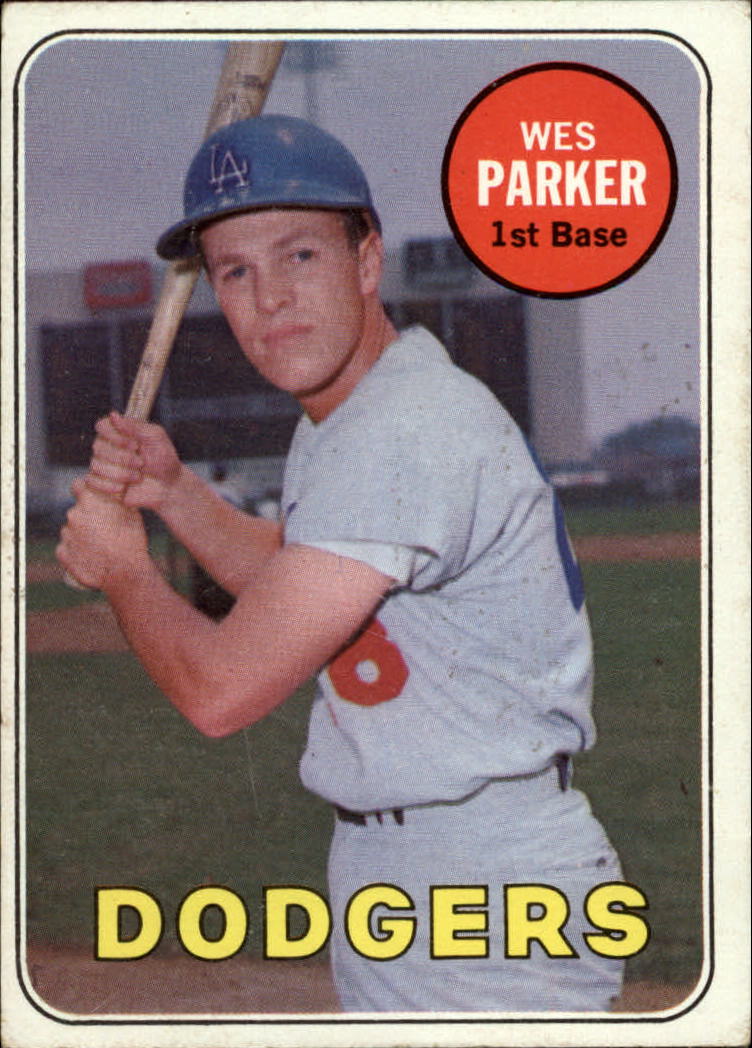 1969 Topps #493B Wes Parker WL/Parker white - EX