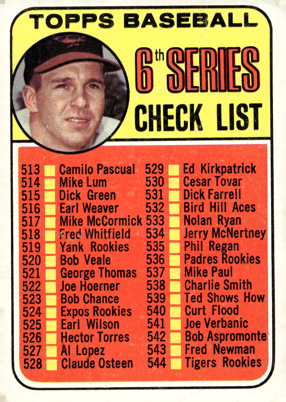 1969 TOPPS BASEBALL ASSORTED SINGLES U-PICK #377-512 - Picture 478 of 501