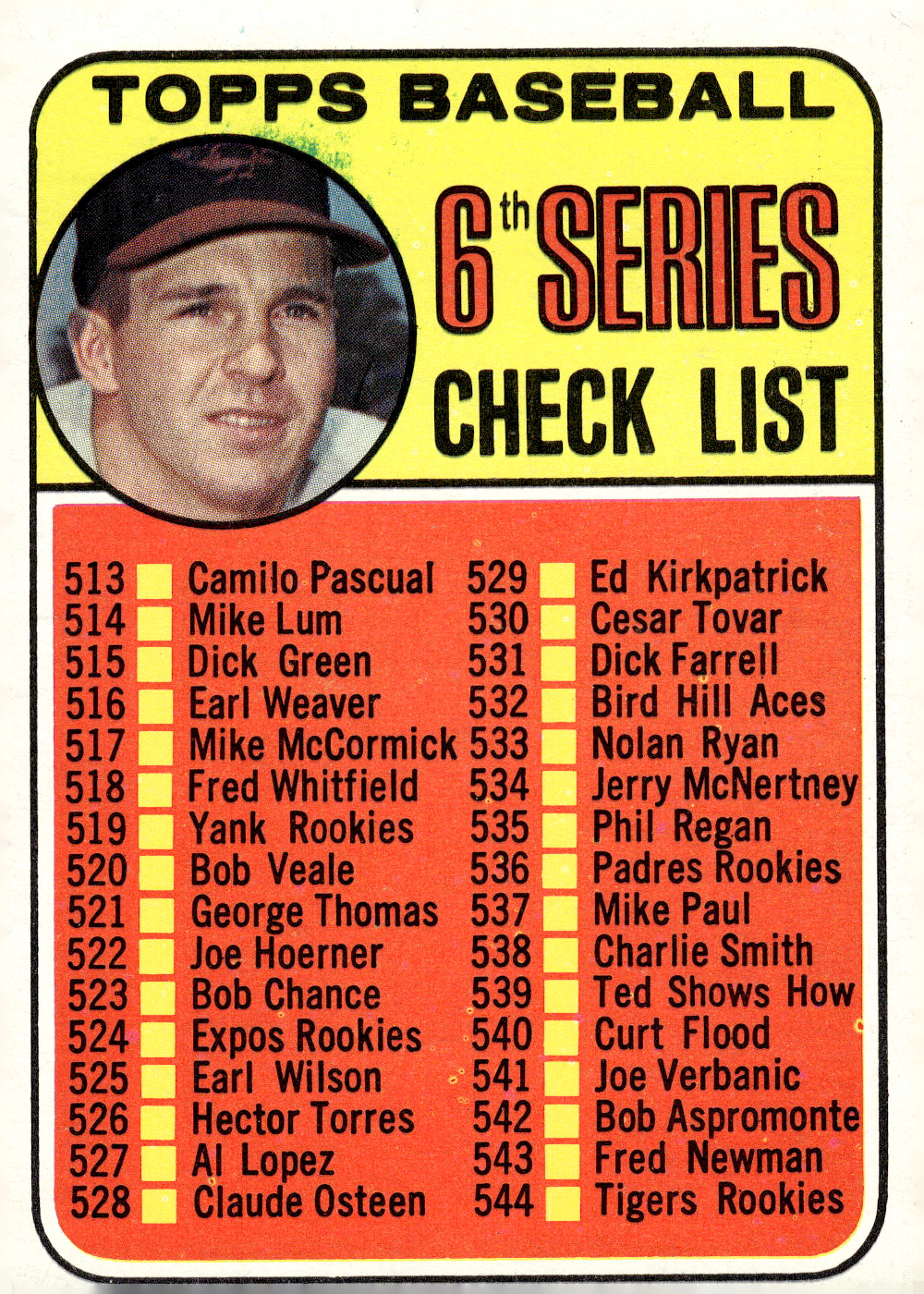 1969 TOPPS BASEBALL ASSORTED SINGLES U-PICK #377-512 - Picture 480 of 501