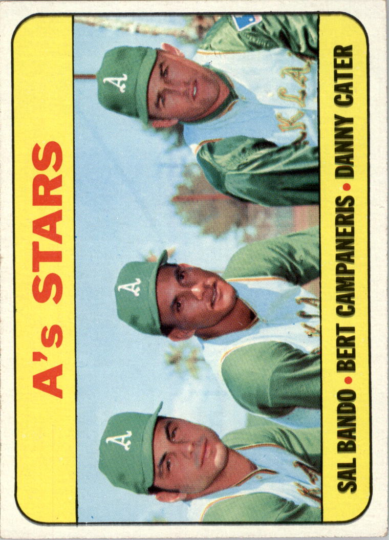 1969 Topps #556 A's Stars/Sal Bando/Bert Campaneris/Danny Cater
