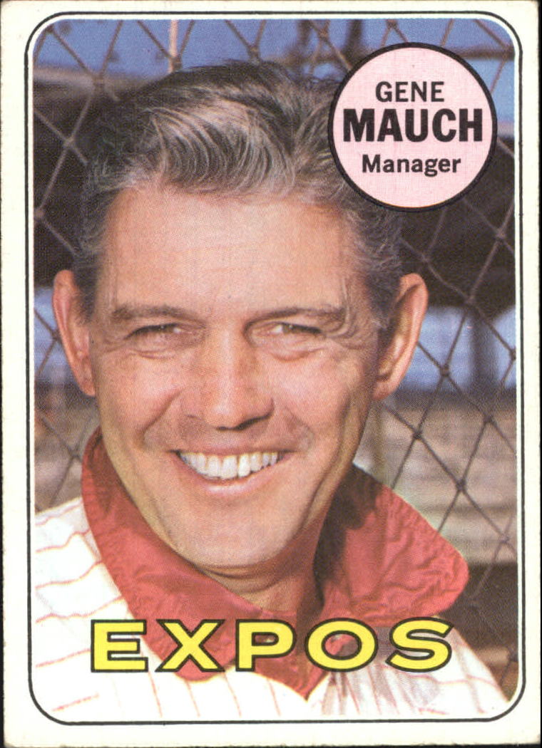 1969 Topps #606 Gene Mauch MG