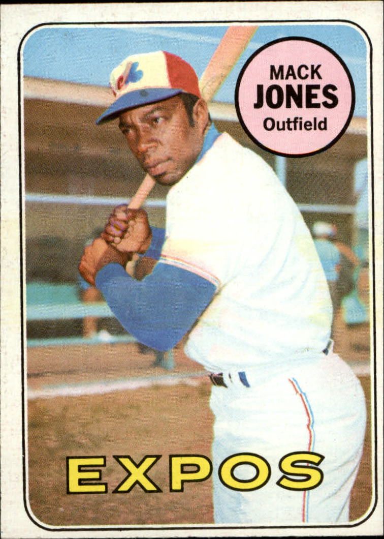 1969 Topps #625 Mack Jones UER/Batting wrong