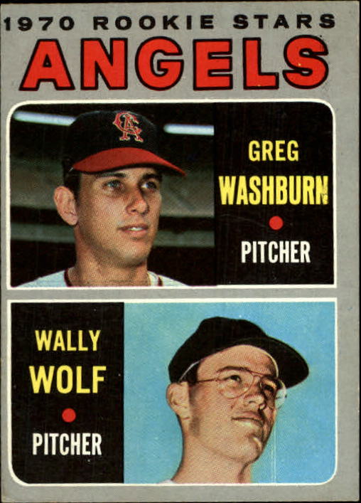 1970 Topps #74 Rookie Stars/Greg Washburn RC/Wally Wolf