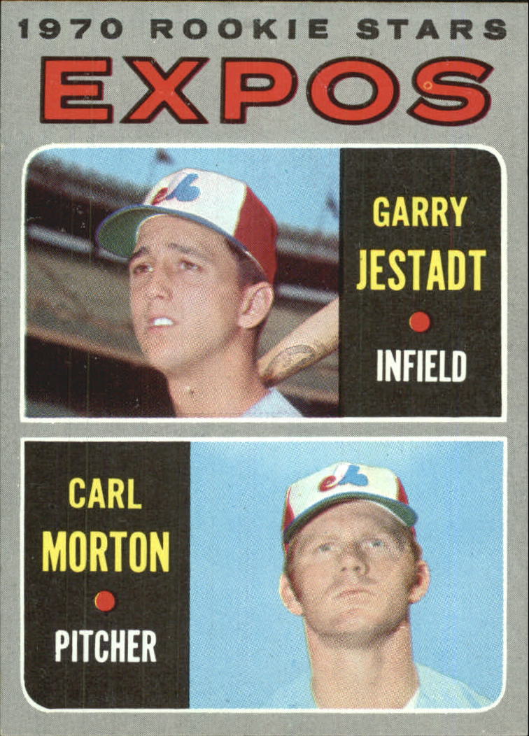 1970 Topps #109 Rookie Stars/Garry Jestadt RC/Carl Morton