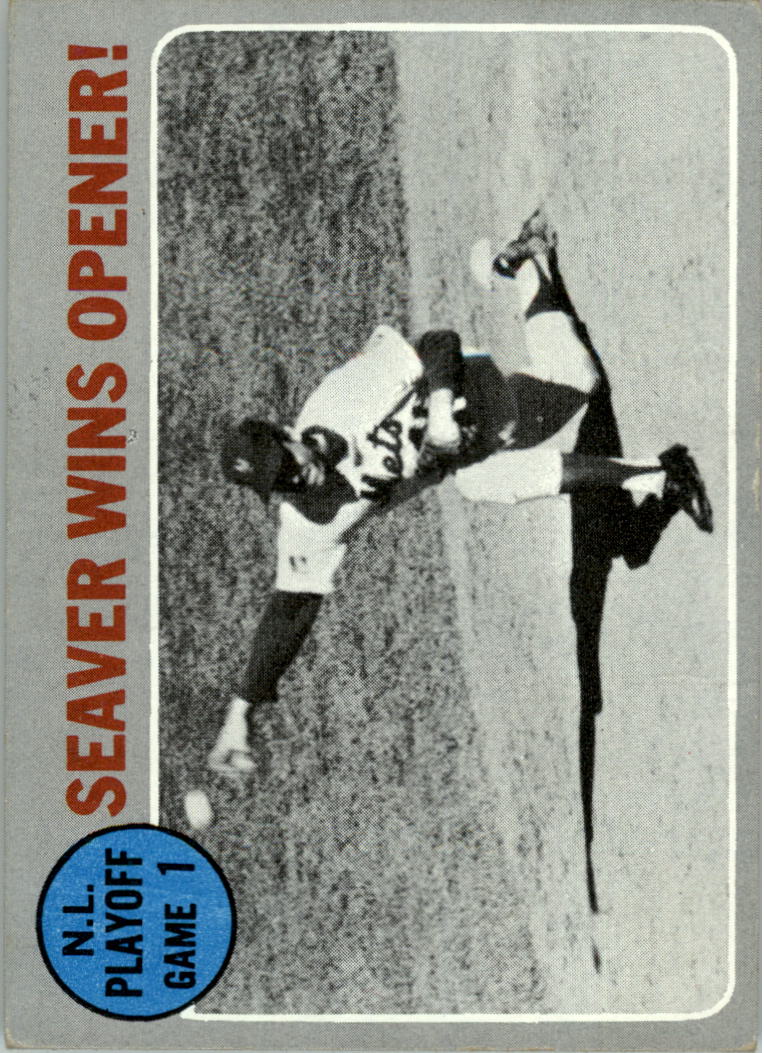 1970 Topps #195 NL Playoff Game 1/Tom Seaver