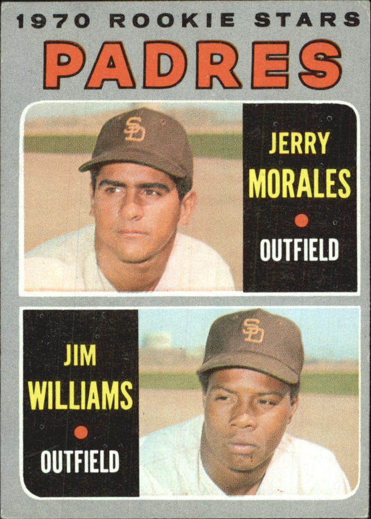 1970 Topps #262 Rookie Stars/Jerry Morales RC/Jim Williams RC