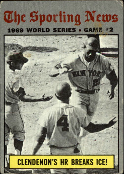 1970 Topps #306 World Series Game 2/Donn Clendenon