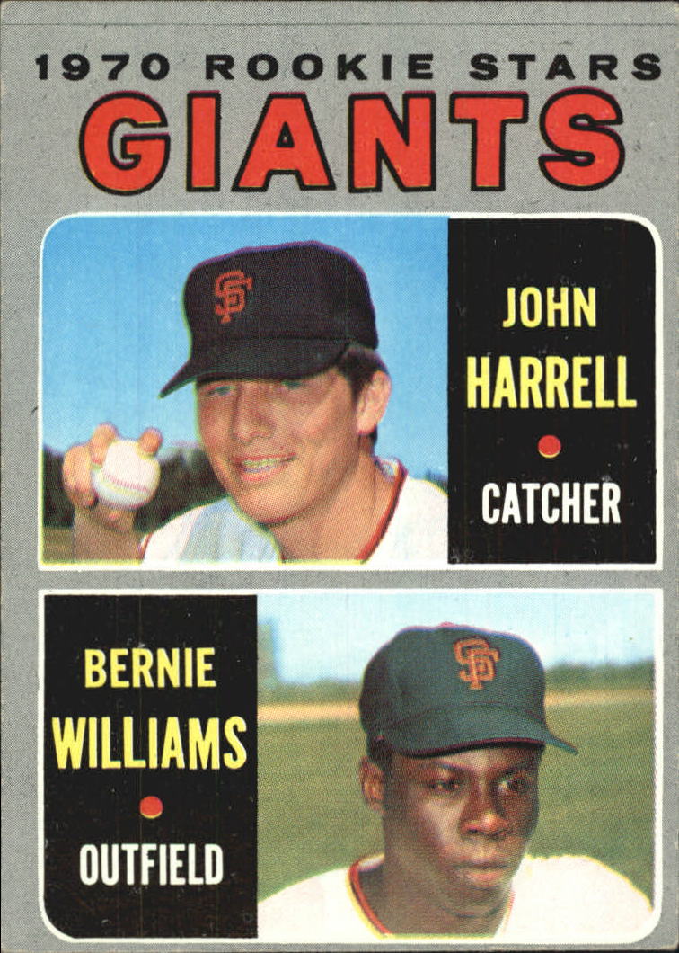 1970 Topps #401 Rookie Stars/John Harrell RC/Bernie Williams RC