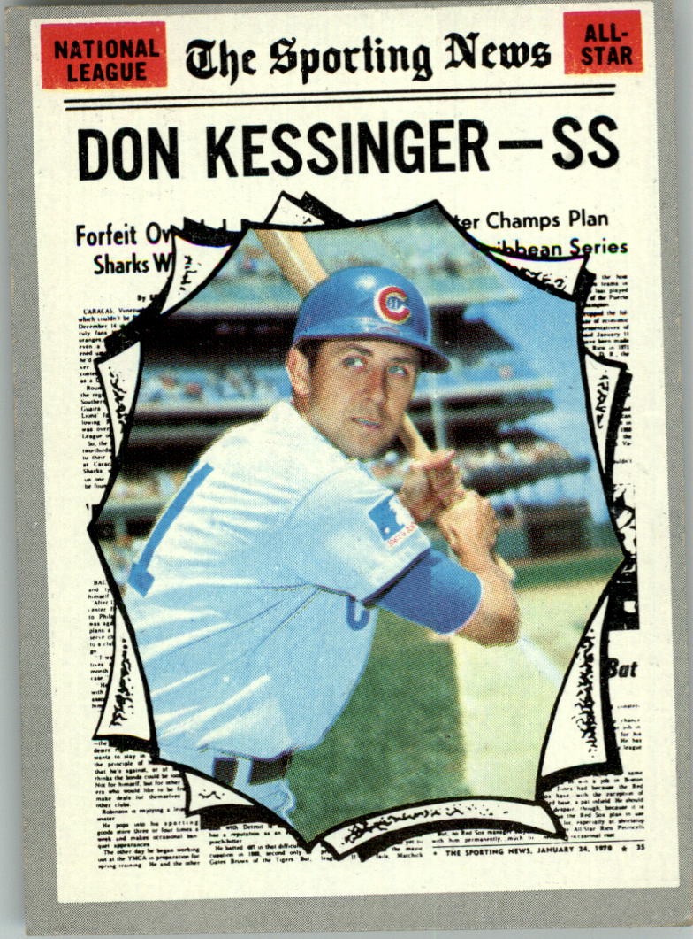Don Kessinger Chicago Cubs 1969 Away Baseball Throwback 