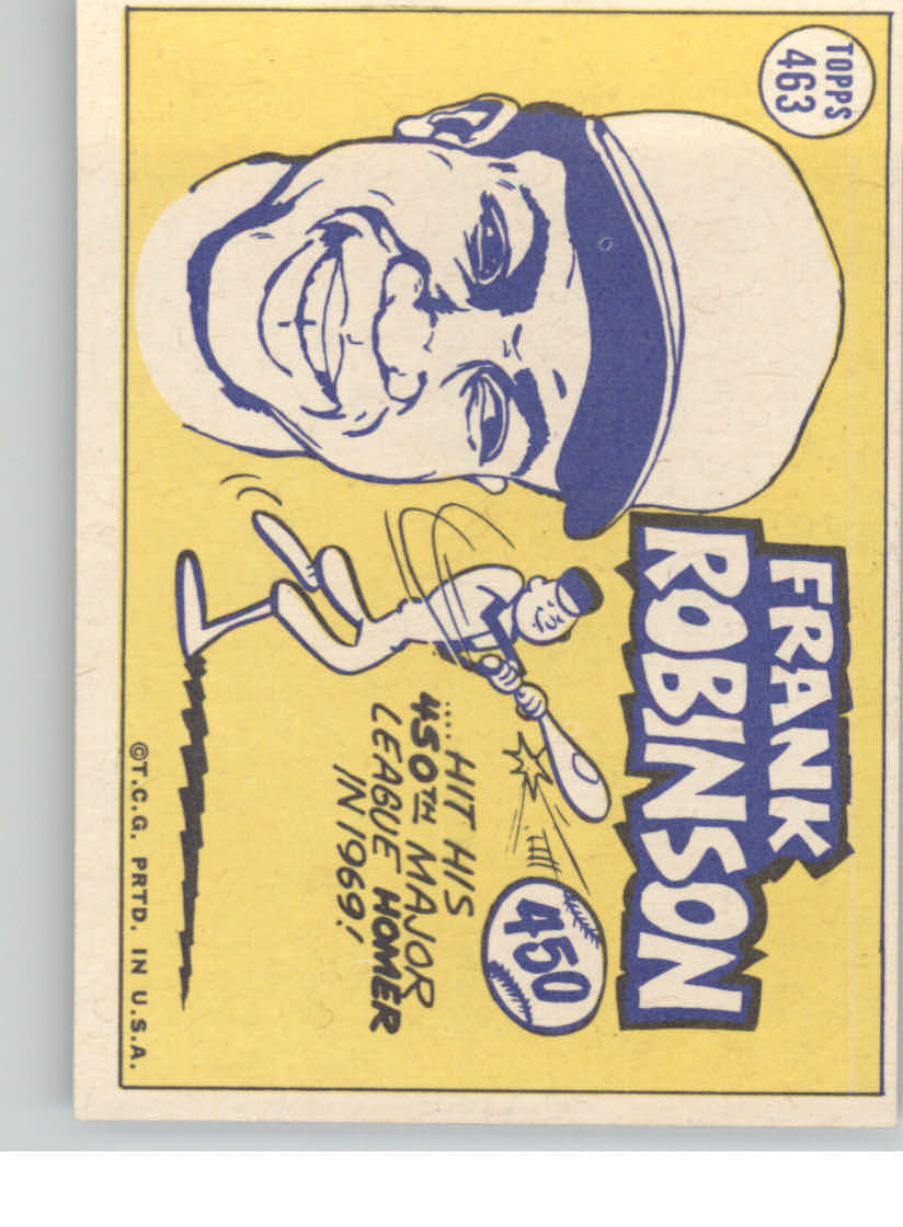 1970 Topps #463 Frank Robinson AS back image