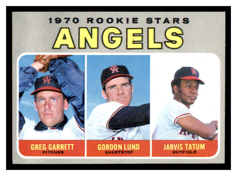 1970 Topps #642 Rookie Stars/Greg Garrett RC/Gordon Lund RC/Jarvis Tatum RC