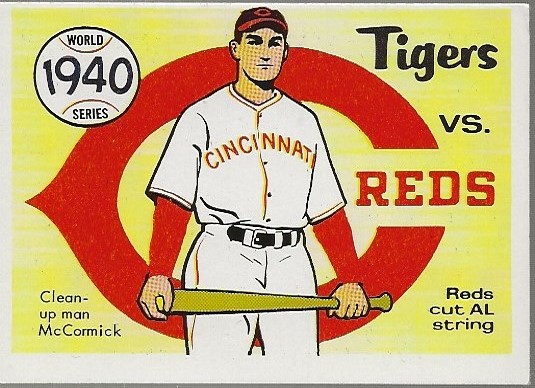 1970 Fleer Laughlin World Series Blue Backs #37 1940 Reds/Tigers