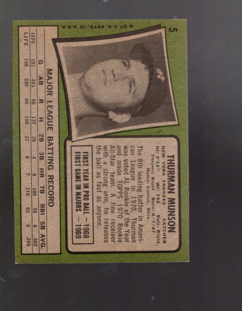 A4996- 1971 Topps BB #s 1-50 APPROXIMTE GRADE -You Pick- 15+ FREE US SHIP