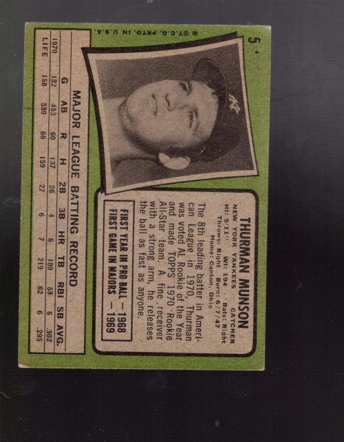 A4996- 1971 Topps BB #s 1-50 APPROXIMTE GRADE -You Pick- 15+ FREE US SHIP