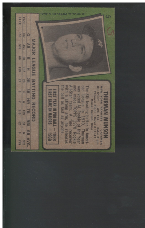 A4996- 1971 Topps BB #s 1-50 APPROXIMTE GRADE -You Pick- 15+ FREE US SHIP