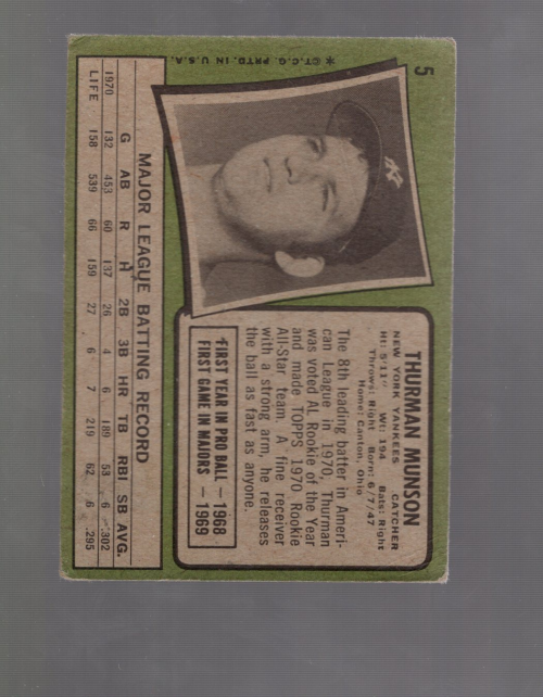 A4996- 1971 Topps BB #s 1-50 APPROXIMTE GRADE -You Pick- 15+ FREE US SHIP