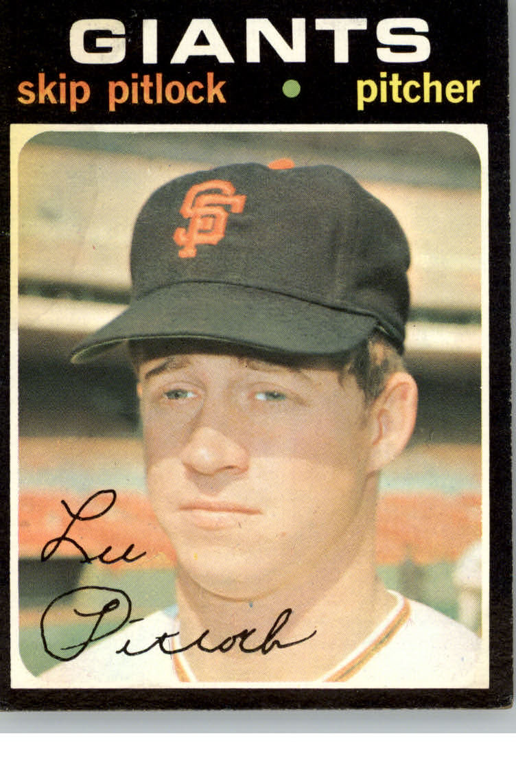 1971 Topps #19 Skip Pitlock RC