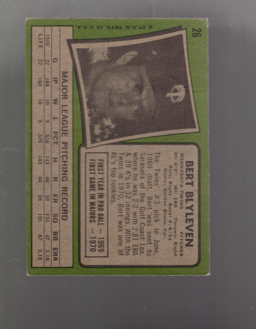 A4996- 1971 Topps BB #s 1-50 APPROXIMTE GRADE -You Pick- 15+ FREE US SHIP