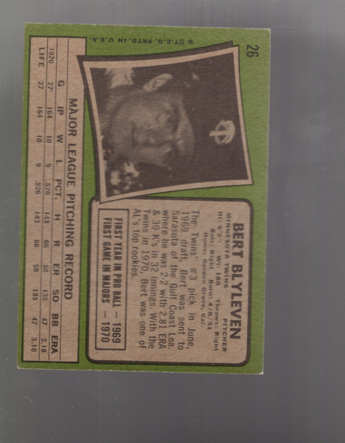 A4996- 1971 Topps BB #s 1-50 APPROXIMTE GRADE -You Pick- 15+ FREE US SHIP