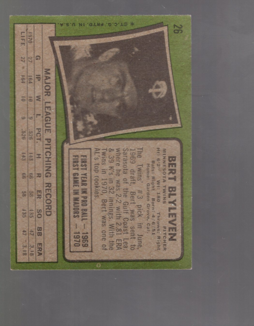 A4996- 1971 Topps BB #s 1-50 APPROXIMTE GRADE -You Pick- 15+ FREE US SHIP